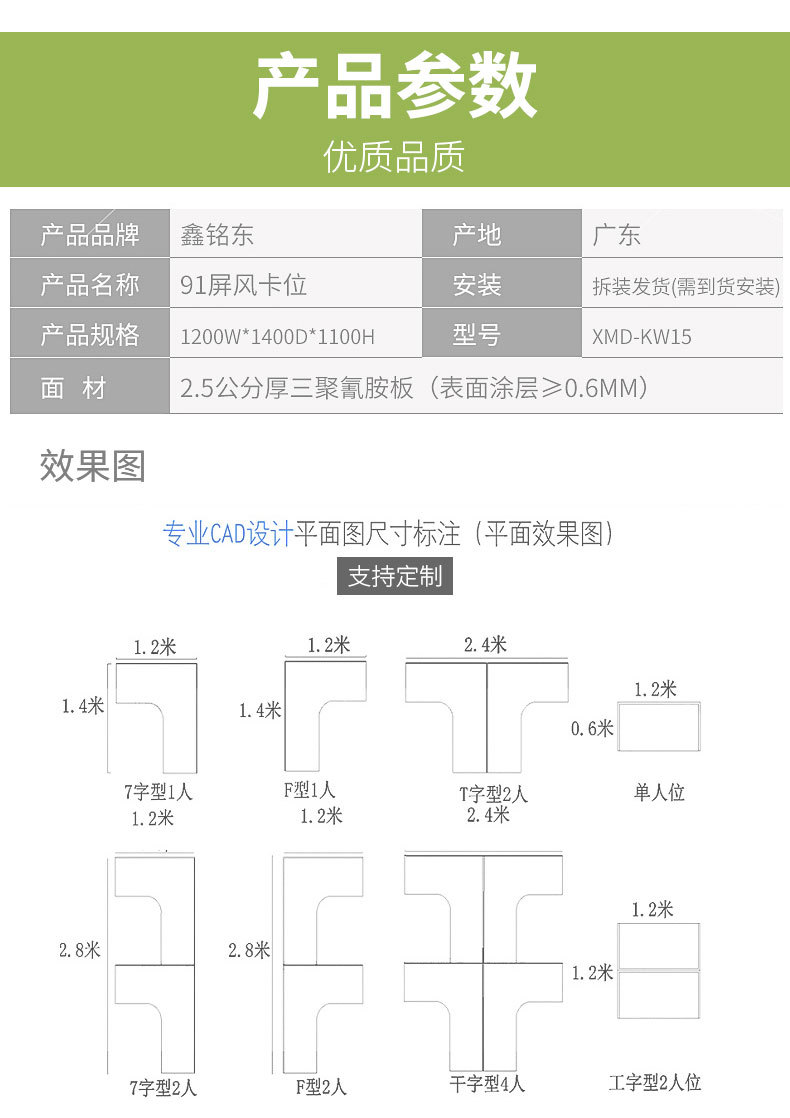 職員屏風卡位